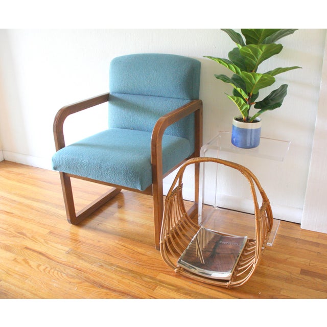 Mid-Century Modern Mid Century Modern Milo Baughman Style Bentwood Arm Chair For Sale - Image 3 of 6