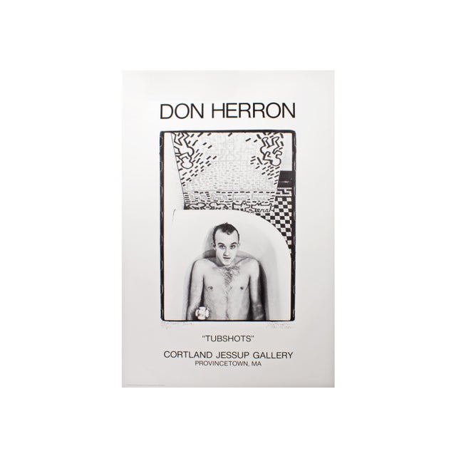 A 1991 exhibition poster for a show of works by American photographer Don Herron (1941-2012) at the Cortland Jessup...
