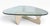 Iconic Noguchi glass top coffee table, having a cream lacquered interlocking wood base, with concealed metal joinery pin....