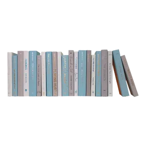 Decorative Books - Cool Rain Books - Blue Books By The Foot