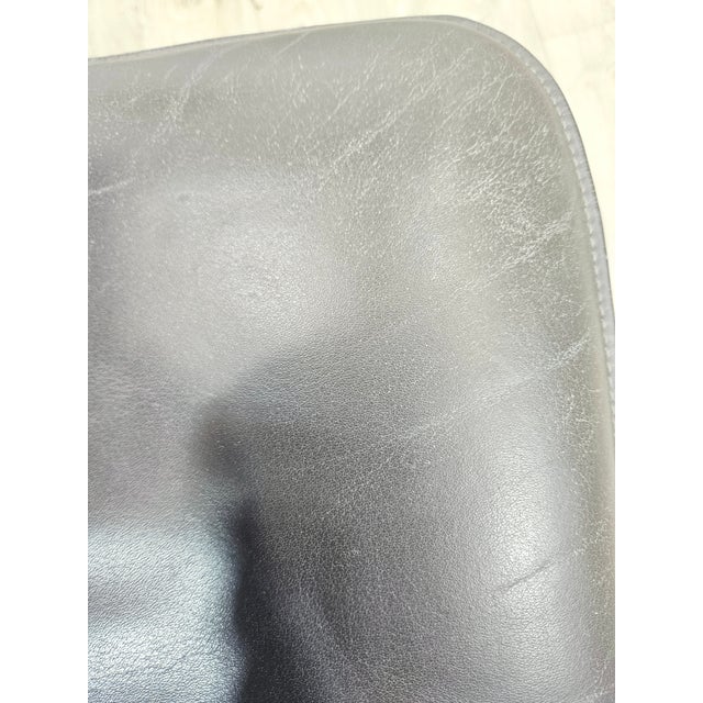 Vintage Swiss Leather Pouf from de Sede, 1970s For Sale - Image 13 of 15