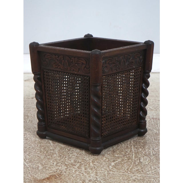 Age: Approx: 30 Years Old Details: Cane Outsides Mahogany Fine Carved Details High Quality Construction Made In Boston...
