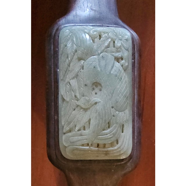 Very Large Antique Chinese Jade Ruyi Scepter, Carved Wood For Sale In Atlanta - Image 6 of 6