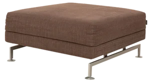 Moule Fabric Stool in Brown from Brühl