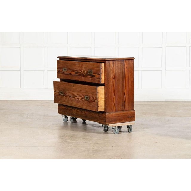 Late 19th Century 19th Century English Pine Campaign Drawers, 1890 For Sale - Image 5 of 16