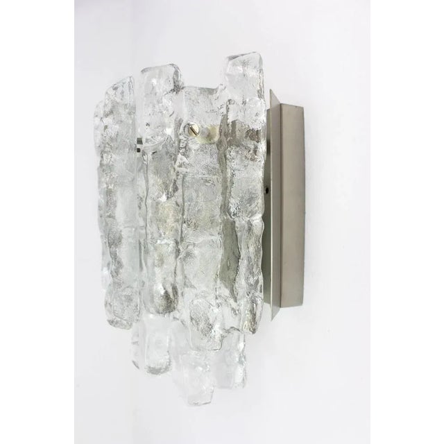 Large Murano Glass Wall Lights from Kalmar, Austria, 1960s For Sale - Image 3 of 7