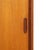 Wood Slim Mid Century Teak China Display Cabinet Sideboard For Sale - Image 7 of 8