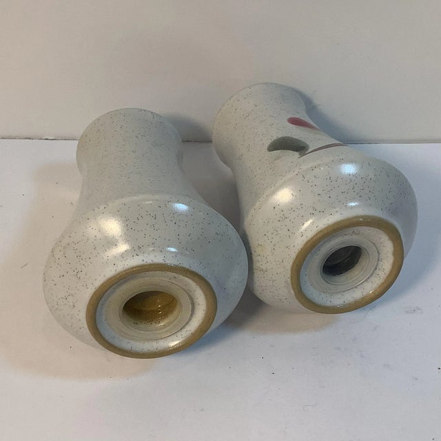 1970s 1970s Noritake County Fair Stoneware Salt & Pepper Set- 2 Pieces For Sale - Image 5 of 7