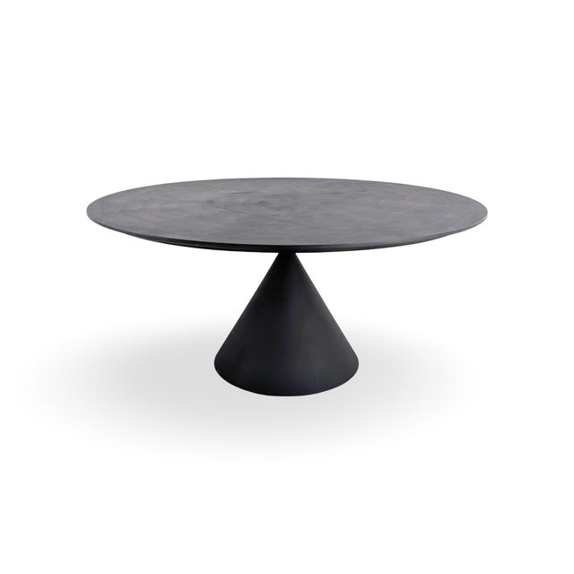 Round Clay Concrete Dining Table by Marc Krusin for Desalto For Sale - Image 9 of 9