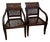 Vintage Louis IV Cane Mahogany Arm Chairs For Sale