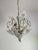 Venetian 3-Light Chandelier with Murano Glass Flowers, 1970s For Sale - Image 3 of 8