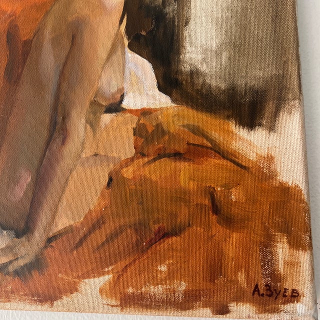 Modern European Lady’s Portrait Titled Tanya Made in 1981 by A.Zuyev For Sale - Image 4 of 12