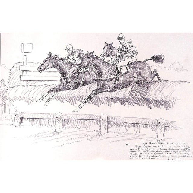 "Inaugural Llangollen Race Meeting" 1931 Ours, Dorothy [Essay By] Sketches by Paul Brown For Sale In New York - Image 6 of 18