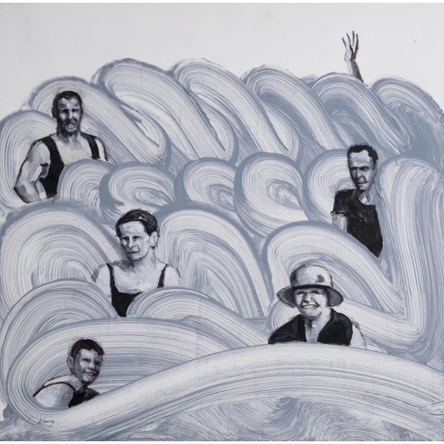 Dave King, Party, 2000s, Oil on Aluminum Panel For Sale - Image 6 of 6