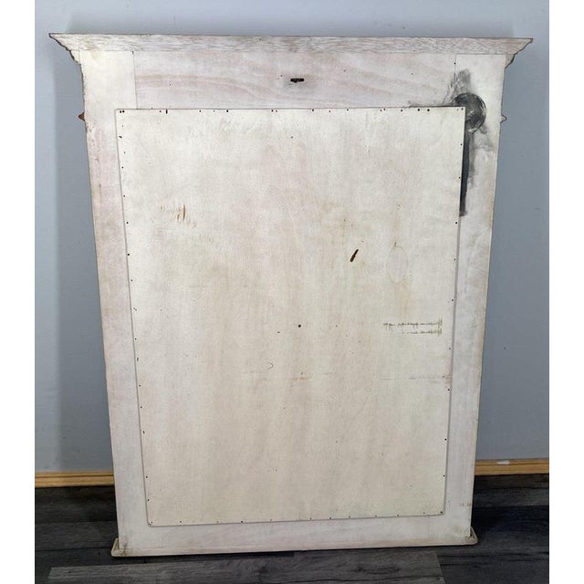 Cream Vintage Carved Wall Mirror For Sale - Image 8 of 9