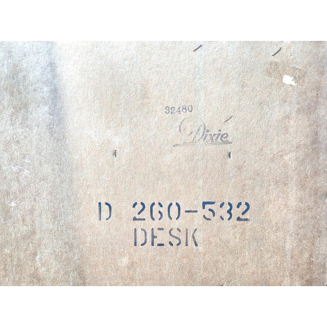 Mid 20th Century Dixie Furniture Writing Desk or Vanity Table For Sale - Image 18 of 18