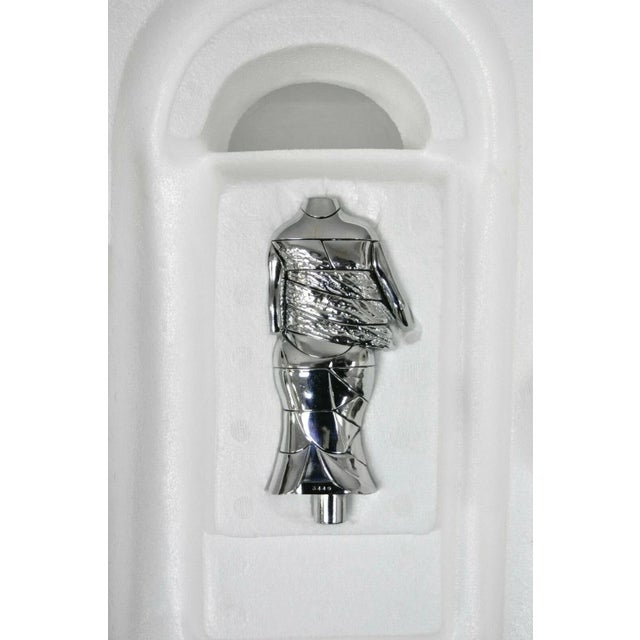 Mid 20th Century Miguel Berrocal La Mini Cariatide Nickel Plated Puzzle Sculpture with Box and Book For Sale - Image 10 of 12