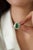 VRJewels 3.74ct Pear Shape Emerald Diamond Double Halo Cocktail Ring 18k Gold Size 4 For Sale - Image 10 of 18