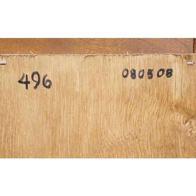 Ethan Allen Heirloom Nutmeg Maple 34" Shutter Door Server W. Open Hutch For Sale - Image 14 of 14