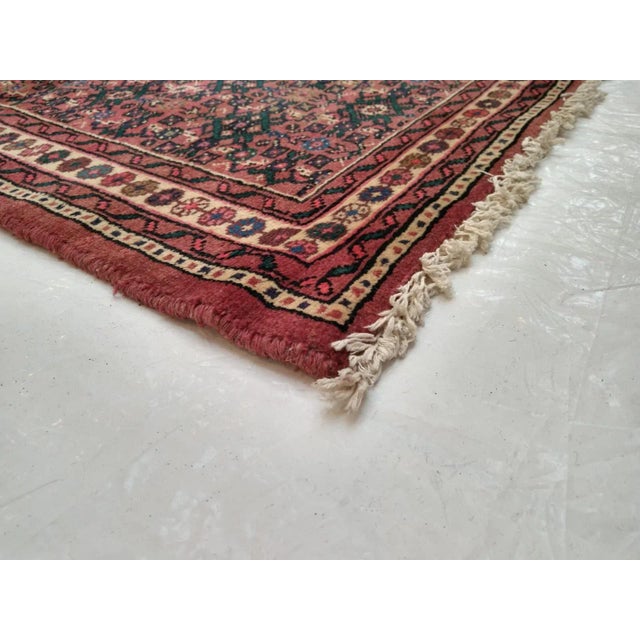 Textile 1970s Vintage Persian Hamdan Runner For Sale - Image 7 of 8