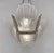 Silver Jean Gauthier Ejg French Art Deco Nickeled Bronze & Frosted Glass Chandelier 1930s For Sale - Image 8 of 11