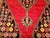 Vintage Persian Mazgalan Area Rug, Hand-Knotted Wool, Geometric Pattern, 5x7, Red & Navy For Sale - Image 15 of 18