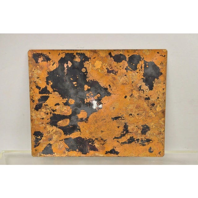 Green Dom Dominic Mingolla Enamel on Copper Girl in Green Forest and Tall Trees 8 X 10 For Sale - Image 8 of 10