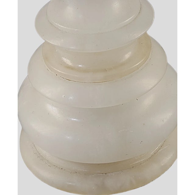 Hollywood Regency Mid 20th Century Hollywood Regency Murano Attributed Cased Glass Amethyst Swirl Marble Banquet Table Lamp For Sale - Image 3 of 12