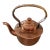 Antique Copper Tea Kettle With Rattan Handle, Made in Norway For Sale
