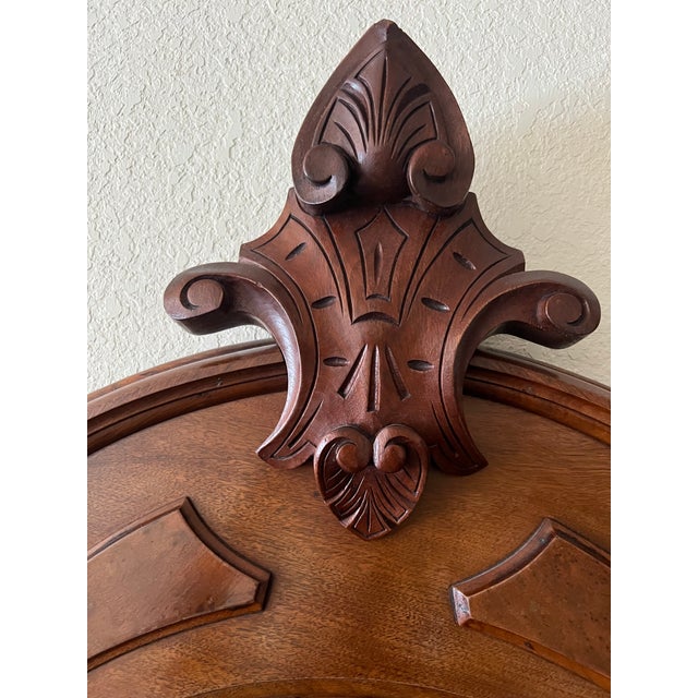 Late 19th Century Renaissance Revival Double Bed For Sale - Image 4 of 9