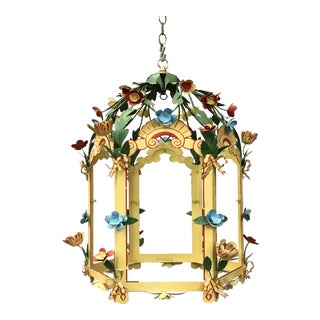 Palace Floral Design Pendant Light For Sale