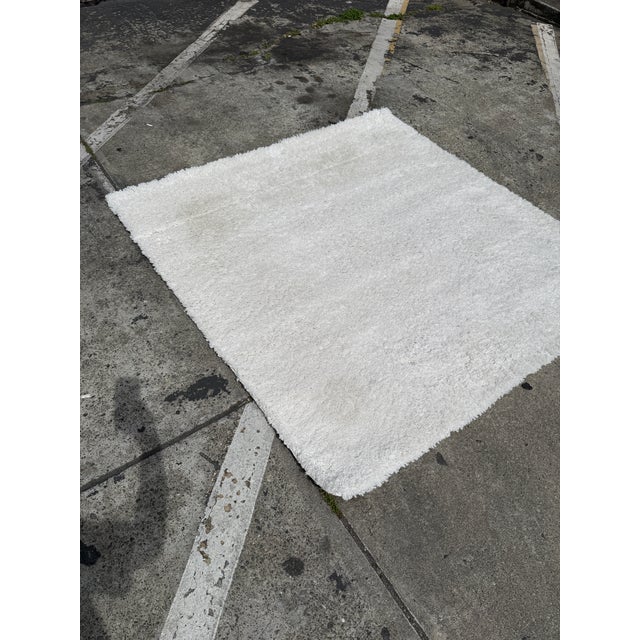 Off-white 5ft Square Nu Loom Medium Shag Area Rug For Sale - Image 8 of 12
