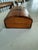 1970s Vintage Barrel Topped Wooden Box With Brass Anchor Inlay For Sale - Image 5 of 5