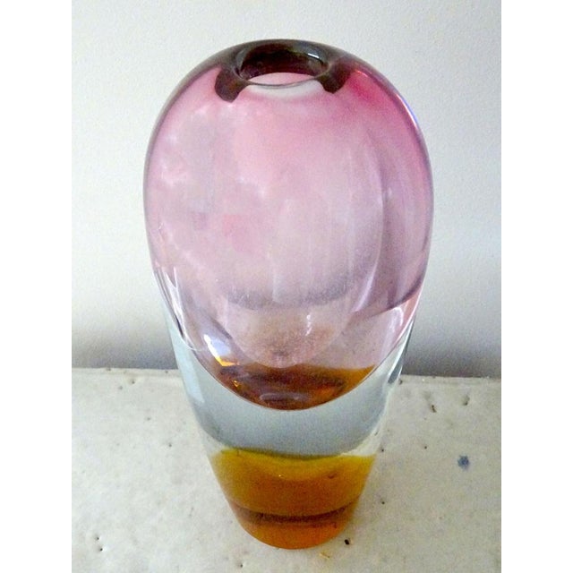 Pink Glass Vase, 1960s For Sale - Image 4 of 10