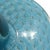 Sky Blue Vintage Murano Barbini 1950s Sky Blue Gold Flecks Controlled Bubbles Italian Art Glass Vanity Powder Box For Sale - Image 8 of 8
