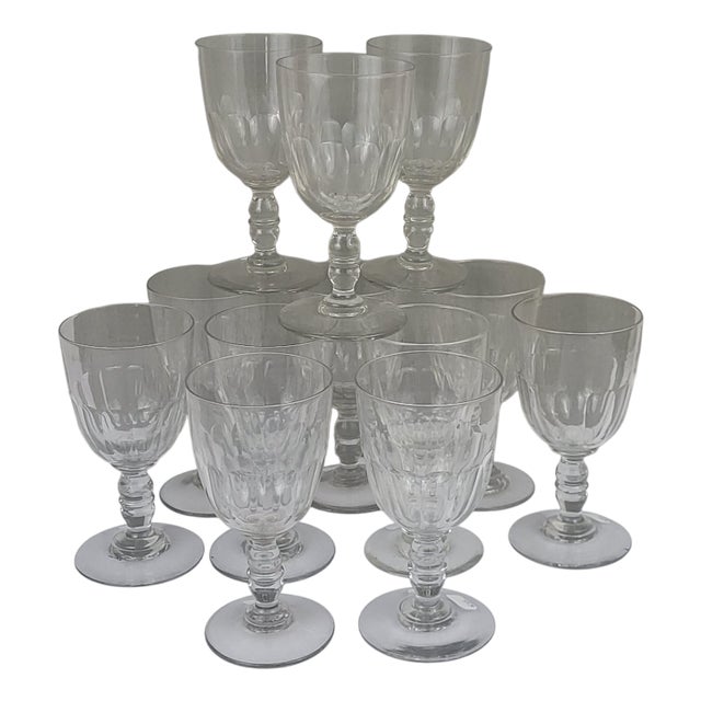19th Century Wine Glasses, 1890s, Set of 12 For Sale