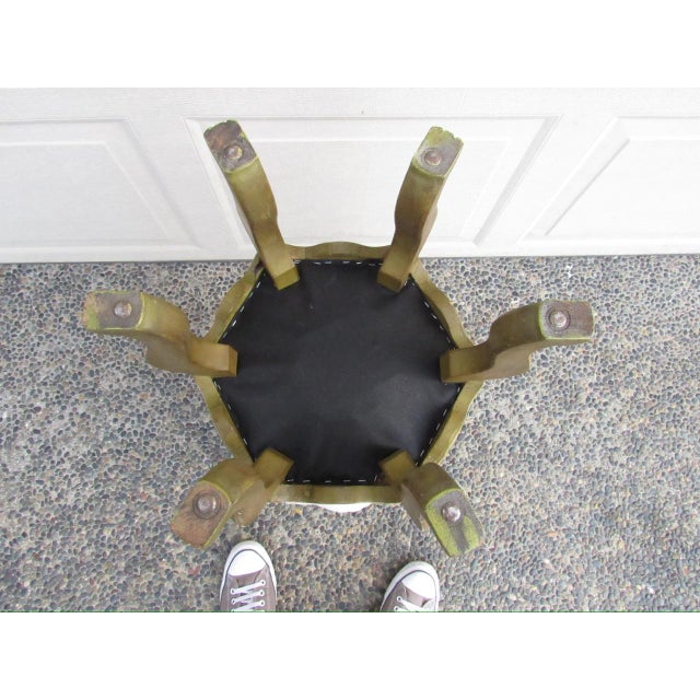 Pair of Antique Painted French Footstools For Sale - Image 14 of 18