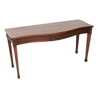 Antique Sheraton Style Console Table attributed to William Tillman, 1950 For Sale