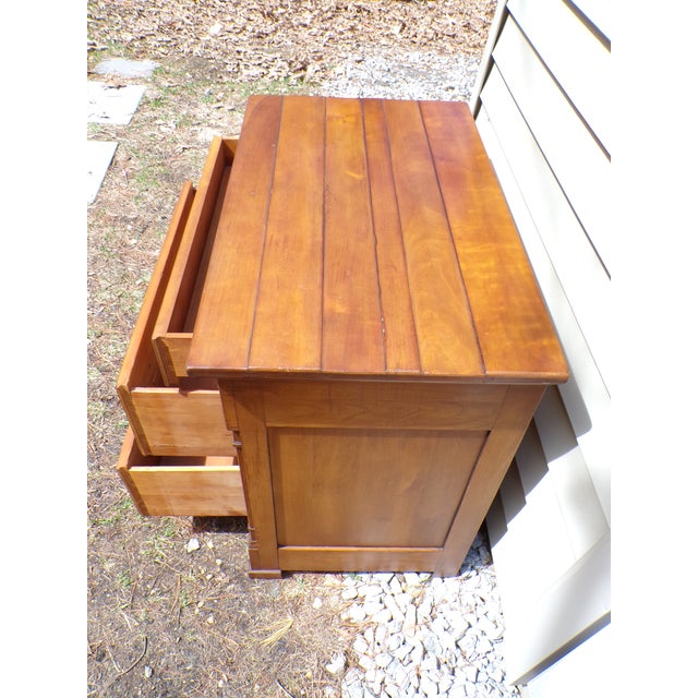 Brown Vintage Neoclassical Style Henredon Chest of Drawers Dresser Server Night Stand For Sale - Image 8 of 13