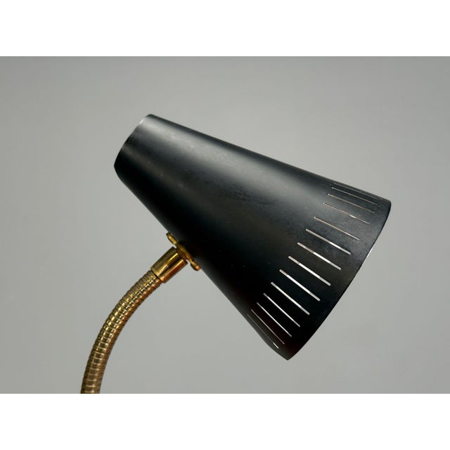 Black Falkenbergs Belysning, Table Lamps, Metal, Brass, Sweden, 1950s For Sale - Image 8 of 11