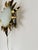Vintage Sunburst Bronze Wall Sconces Frosted Glass Dome Lights Mid Century - a Pair For Sale In Chicago - Image 6 of 12