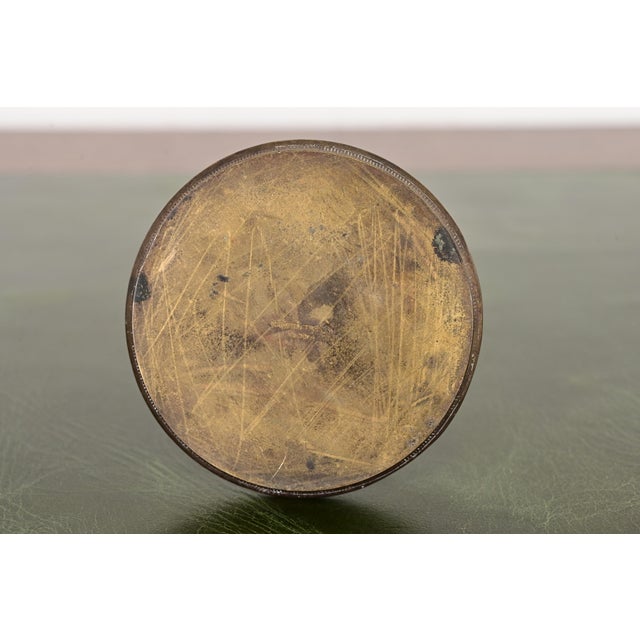 Marshall Field & Co. Antique Viking Bronze Stationery Holder Spindle, Circa 1910 For Sale In South Bend - Image 6 of 9