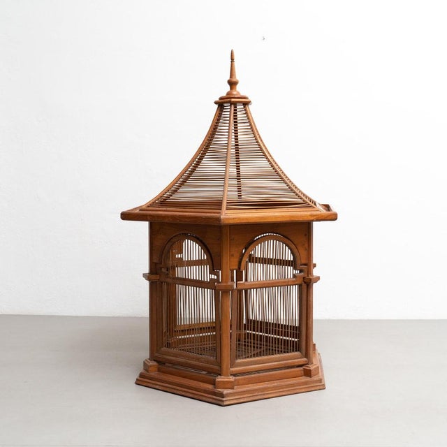 1970s Vintage Style Wooden Cage, 1970s For Sale - Image 5 of 18