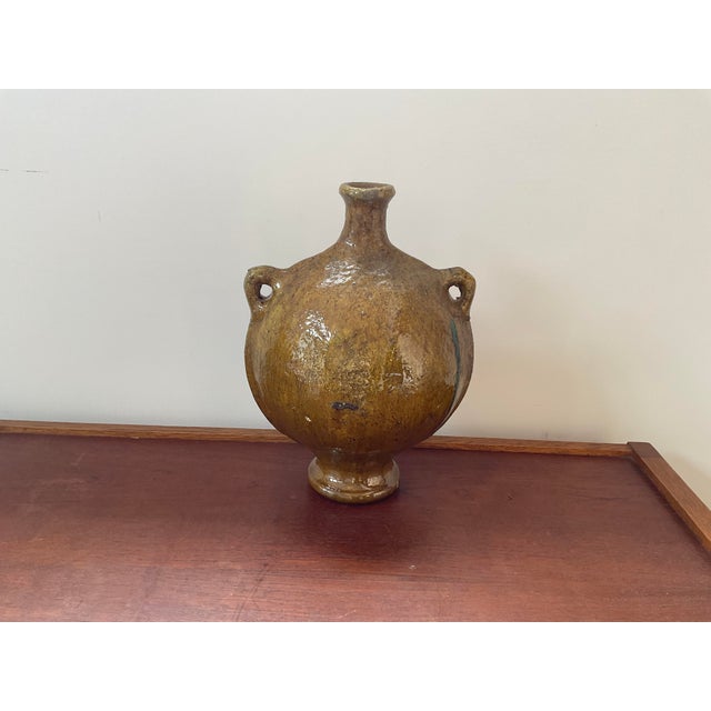 1980s Moroccan Vessel in Yellow For Sale - Image 13 of 18