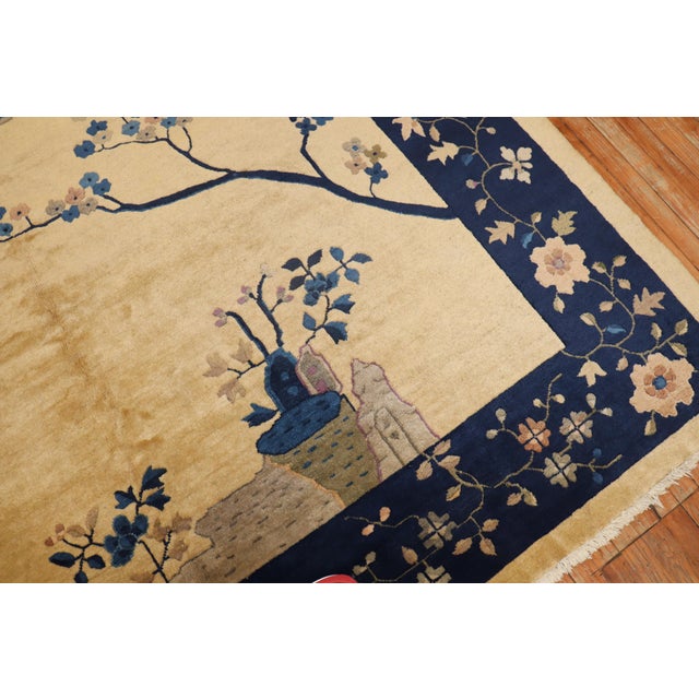 Pictorial Antique Chinese Rug - 8'8" x 11'5" For Sale - Image 18 of 18