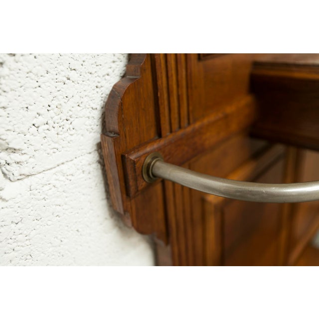 Napoleon III Style Walnut Wardrobe with Mirrors and Marble Top, Late 19th Century For Sale - Image 10 of 18