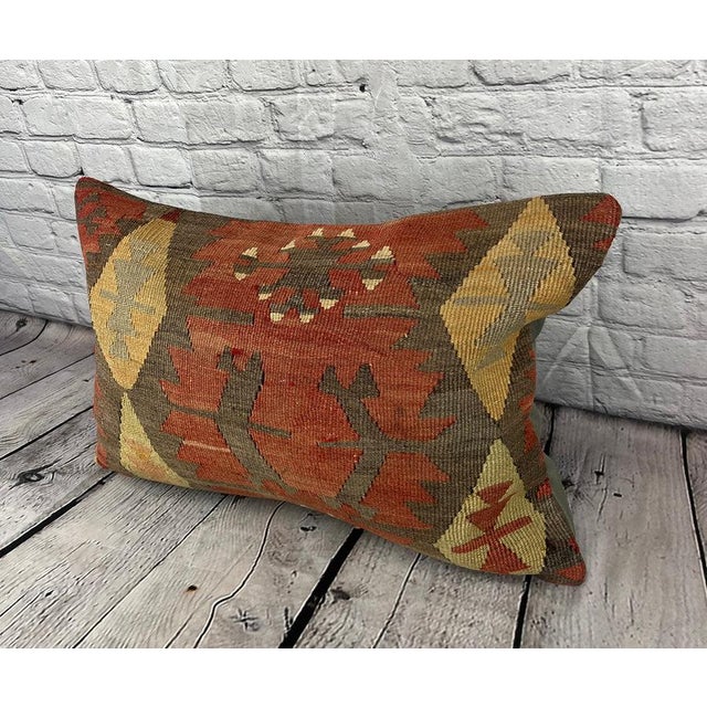 Vintage Pillow Case Turkish Kilim Pillow Decorative Kilim Pillow Dry cleaning only. PILLOW INSERT IS NOT INCLUDED