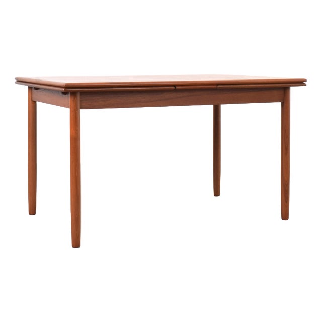 Mid-Century Modern Danish Extendable Dining Table in Teak, 1960s For Sale