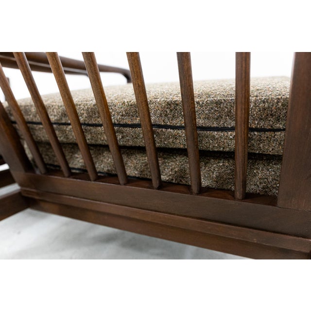 Wood Mid-Century Armchair by Zenon Bączyk, Poland, 1960s For Sale - Image 7 of 13