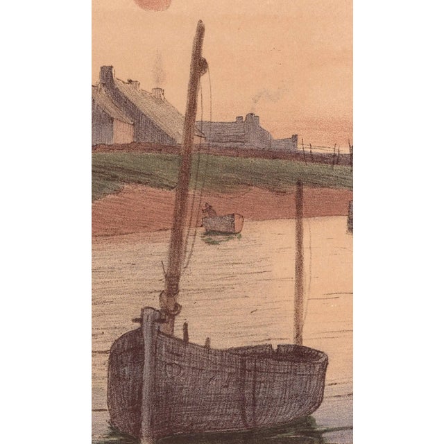 Raoul André Ulmann, Tristesse sur la Mer, 1898, Original Lithograph For Sale - Image 3 of 11